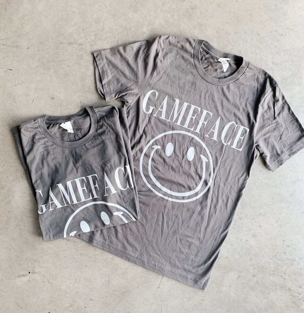 Game Face Smiley Tee